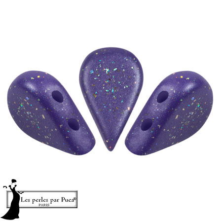 Perle di vetro Amos® by Puca® 5x8 mm - Costellazione della pioggia viola x10g