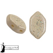 Perle di vetro Perla® di Puca® 7x4 mm - Costellazione Beige x10g