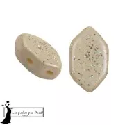Opaque White - Perle di vetro Perla® di Puca® 7x4 mm - Costellazione Beige x10g Perle di vetro Perla® di Puca® 7x4 mm - Costellazione Beige x10g