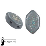 Perle di vetro Perla® di Puca® 7x4 mm - Costellazione grigia x10g