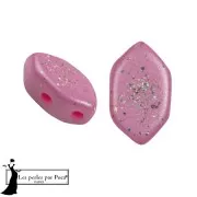 Perle di vetro Perla® di Puca® 7x4 mm - Costellazione rosa persiana x10g