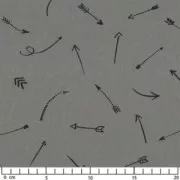 Comme une flèche - Policotone Caviale x10cm