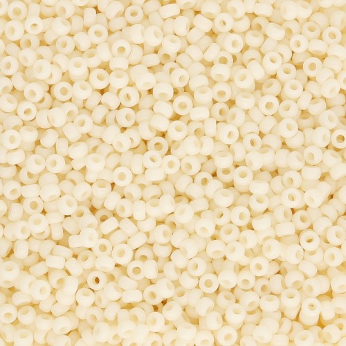 Rocaille Miyuki 15/0 492 - Crema scura opaca x8g