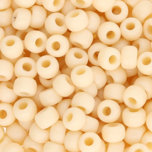 Rocaille Miyuki 6/0 492 - Crema scura opaca x8g