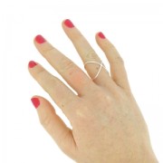 Anello filo incrociato in Argento 925 x1