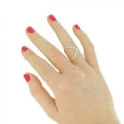 Anello filo incrociato in Argento 925 x1