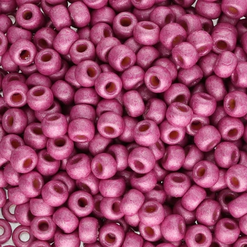 Rocaille Miyuki Duracoat 8/0 4210F - Rosa caldo galvanizzato Mat x8g