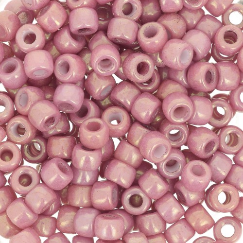 Perla Matubo 7/0 - 3,5 mm Rosa opaco effetto ceramica x 10 g