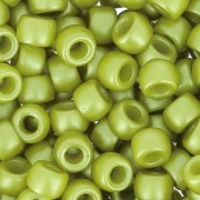 Perla Matubo 7/0 - 3,5 mm, opache, color olivina, 10 g