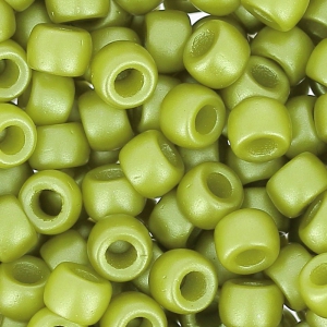 Perla Matubo 7/0 - 3,5 mm, opache, color olivina, 10 g