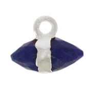 Lapislazzuli - Breloque pointe facettée 9x10.5 mm pierre gemme - Lapis lazuli - Argent 925 x1 Breloque pointe facettée 9x10.5 mm pierre gemme - Lapis lazuli - Argent 925 x1