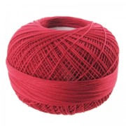 Filo cotone Lizbeth taglia 80 Christmas Red n°671 x168m|raw }}