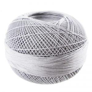 Filo cotone Lizbeth taglia 80 Silver n°605 x168m