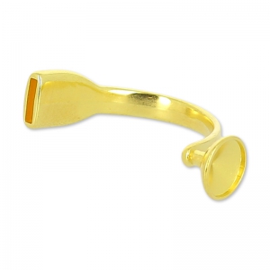Separatori mezzo bracciale mm. pour Rivoli 1122 12 mm Dorato con oro fino con oro fino x1