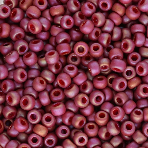 Rocaille Miyuki 8/0 4696 - Rosso scuro opaco smaltato AB Mat x8g