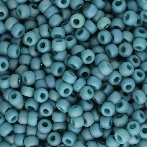 Rocaille Miyuki 8/0 4702 - Pavone opaco smaltato AB Mat x8g