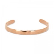 Base per bracciale martellato 6.5 mm dorato rosa x1|raw }}