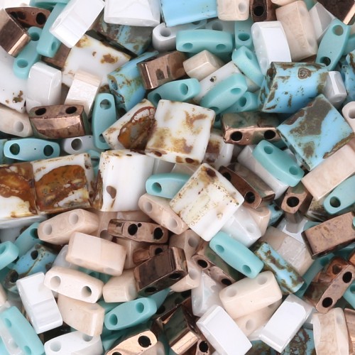 Miscela di perle Miyuki - Perle Quarter - Half e Tila - Ibiza Life x10g