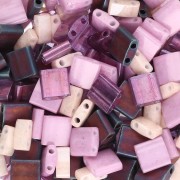 Miscela di perline Miyuki - Perle Mezza e Tila - Fiore della Passione x10g