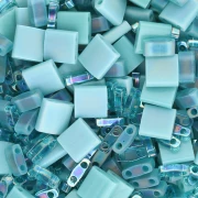 Miscela di perle Miyuki - Perle Quarter - Half e Tila - Laguna Blue x10g