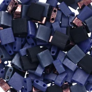 Miscela di perline Miyuki - Perle Mezza e Tila - Aqua Bronze x10g