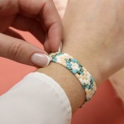 Miscela di perline Miyuki - Perle Mezza e Tila - Aqua Bronze x10g