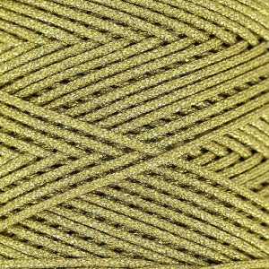 Filo sintetico cerato metallizzato mm. 1 Dorato x 1 m