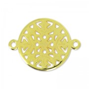 Separatore cerchio filigranato 2 anelli 20 mm Dorato con oro fino con oro fino x1|raw }}