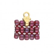 Cimbalo-imbuto per perle Miyuki Rocaille 8/0 4x7mm Pilos - Bronzo x1