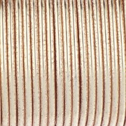 Filo di rame tondo martellato da 1,29 mm, semiduro - Dorato anti-ossidazione x7.3m