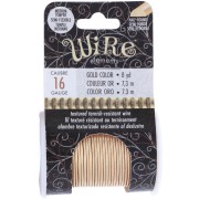 Filo di rame tondo striato da 1,29 mm, semiduro - Dorato anti-ossidazione x7.3m