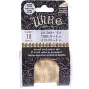 Filo di rame semitondo striato 1,02 mm semi duro - Dorato anti-ossidazione x9,1m