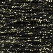 Filo sintetico cerato metallizzato mm. 1 Nero/Dorato x 1 m|raw }}