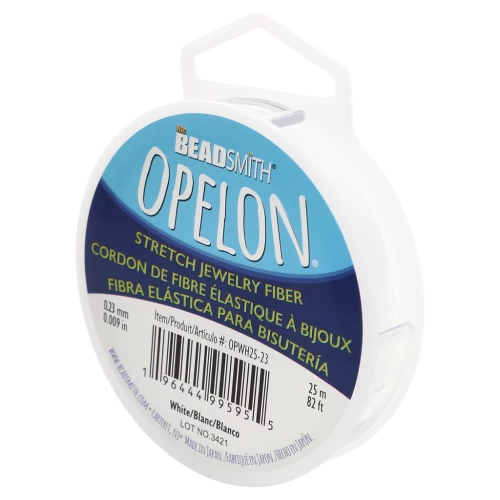 Fibra elastica Opelon 0,23 mm - Bianco x25m