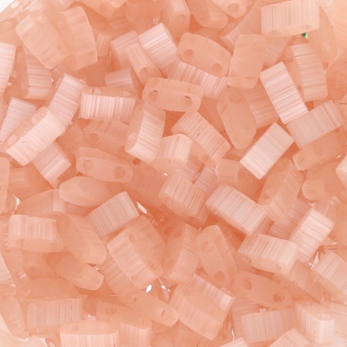 Perline Miyuki Half Tila 5x2,3x1,9 mm HTL-2556-1 - Corallo pallido seta x10 g