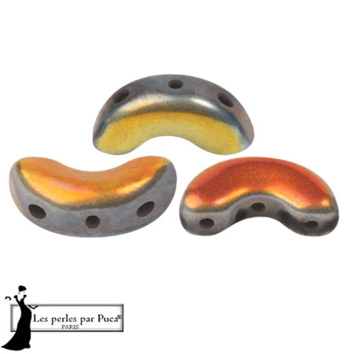 Perle di vetro Arcos® di Puca® 5x10 mm - Full Marea Mat x10g