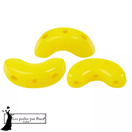 Perle di vetro Arcos® di Puca® 5x10 mm - Jonquil opaco x10g