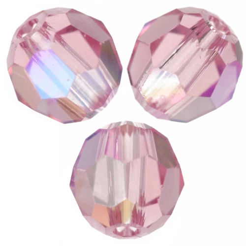 PureCrystal 5000 Perle rotonde da 4 mm - Light Rose Shimmer x20