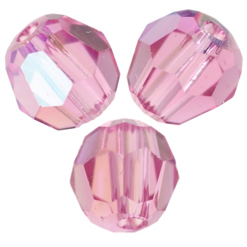 PureCrystal 5000 Perle rotonde da 4 mm - Shimmer Pink x20