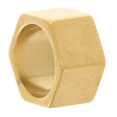 Perla 10x6 mm - acciaio inossidabile 303 Dorato x1