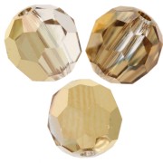 Perla rotonda Swarovski 5000 8 mm - Cristallo Aurum x1|raw }}
