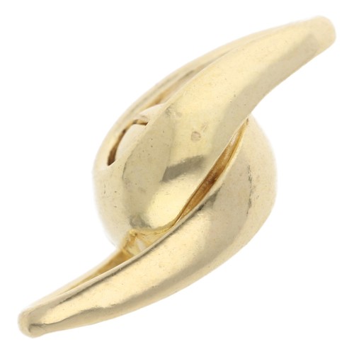 Chiusura magnetica a goccia 17x7 mm - Argento 925 Dorato con oro fino x1