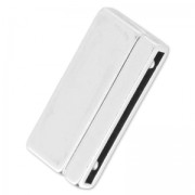 Chiusura magnetica 34x17 mm per cordone mm. 30 Placcatura argento antico x1|raw }}