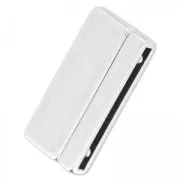Chiusura magnetica 34x17 mm per cordone mm. 30 Placcatura argento antico x1