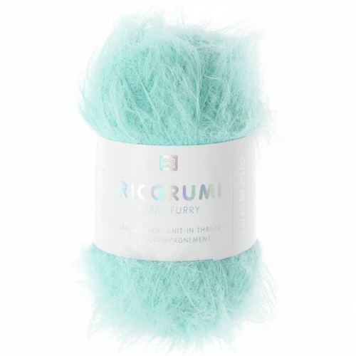 Ricorumi Filato di pelliccia ecologica Furry Rico Design Amigurumi Turchese 005 x25g