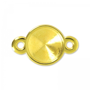 Separatore 2 anelli per rivoli 12 mm Dorato con oro fino con oro fino x1