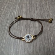 Separatore 2 anelli per rivoli 12 mm Dorato con oro fino con oro fino x1