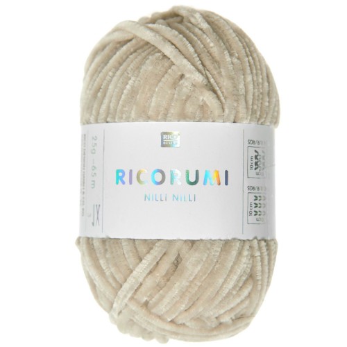Ricorumi Nilli Nilli lana ciniglia di Rico Design Amigurumi - Ecru 021 x25g