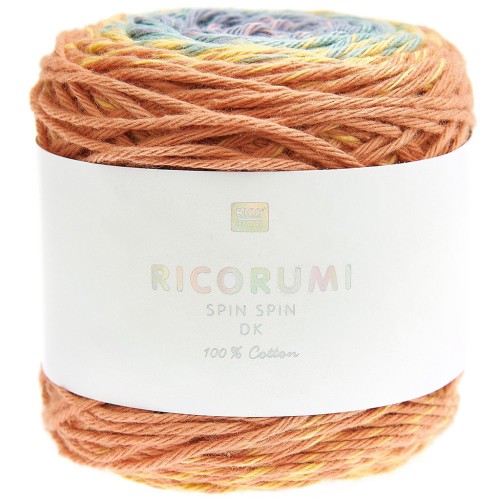 Cotone Ricorumi Spin Spin di Rico Design per Amigurumi - Earthy Rainbow x50g