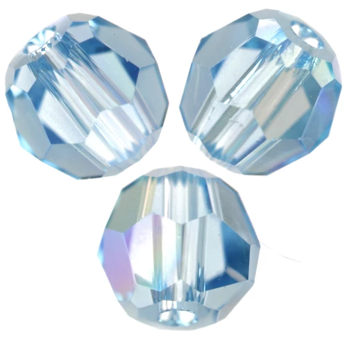 PureCrystal 5000 Perle rotonde da 4 mm - Acquamarina Shimmer x20